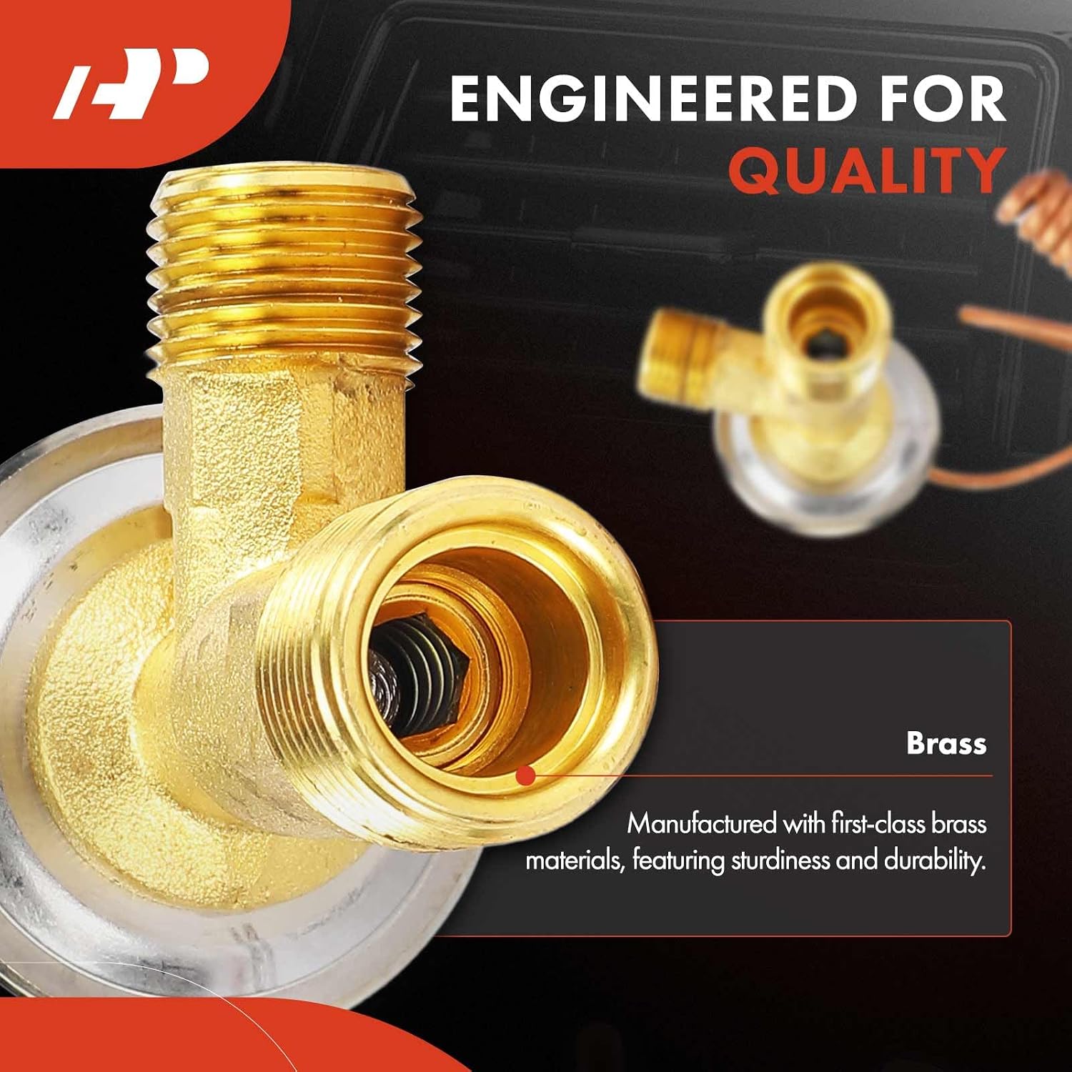 A-Premium AC Expansion Valve Compatible with Porsche | for Porsche 944 1986-1991, 968 1992-1995, Precise Flow Control, Stable Cooling & OE Fit