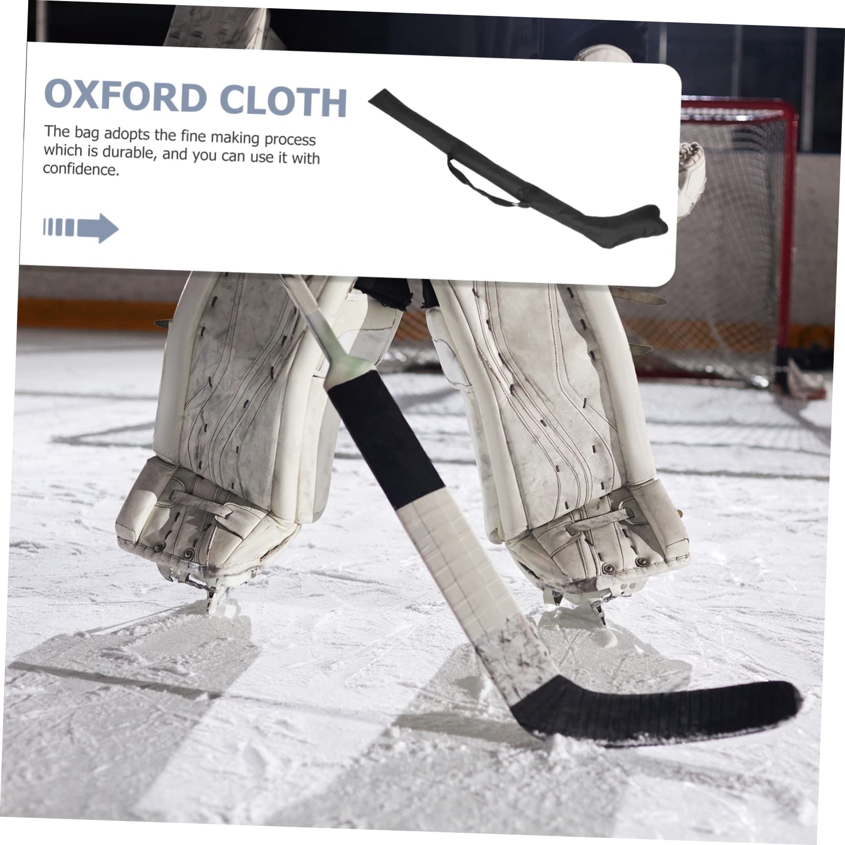 Toyvian Étui de Protection Design Spécial Noir en Tissu Oxford Fermeture Éclair Facile à Tirer, Résistant la Pression pour Bâton de Hockey Adapté Bâton de Hockey Glace