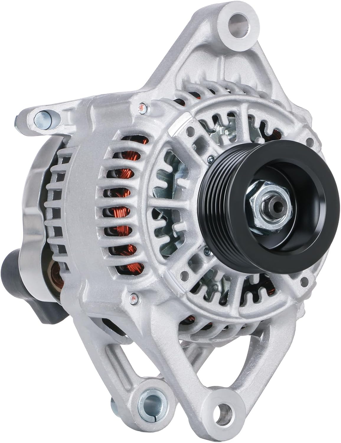 Alternator Replacement Compatible With 1991-1998 Jeep Wrangler Cherokee, 1993-1998 Jeep Grand Cherokee L6, 1991-1992 Comanche L4 2.5L, 1997-1998 Dodge Dakota, 12V 56005685 56005685AB 13341 13341N