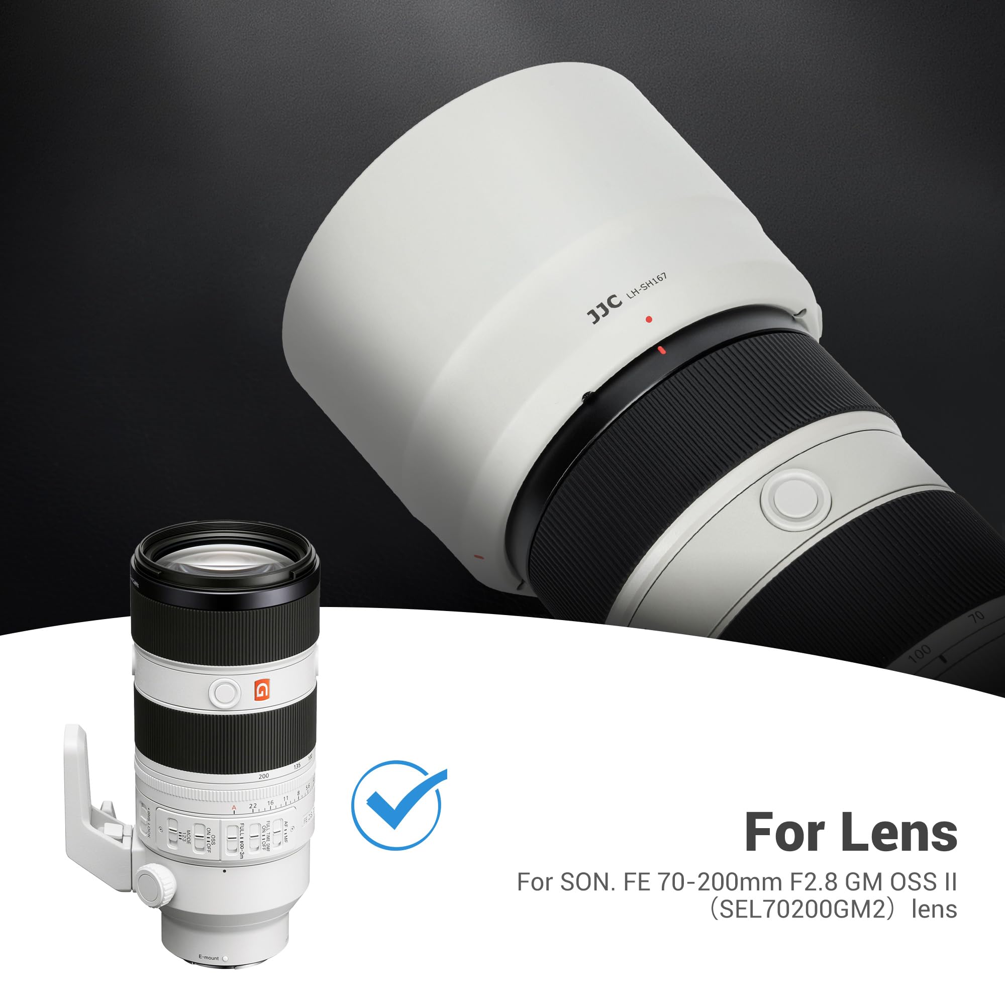 Amazon.com : JJC ALC-SH167 Lens Hood Shade for Sony FE 70-200mm F2