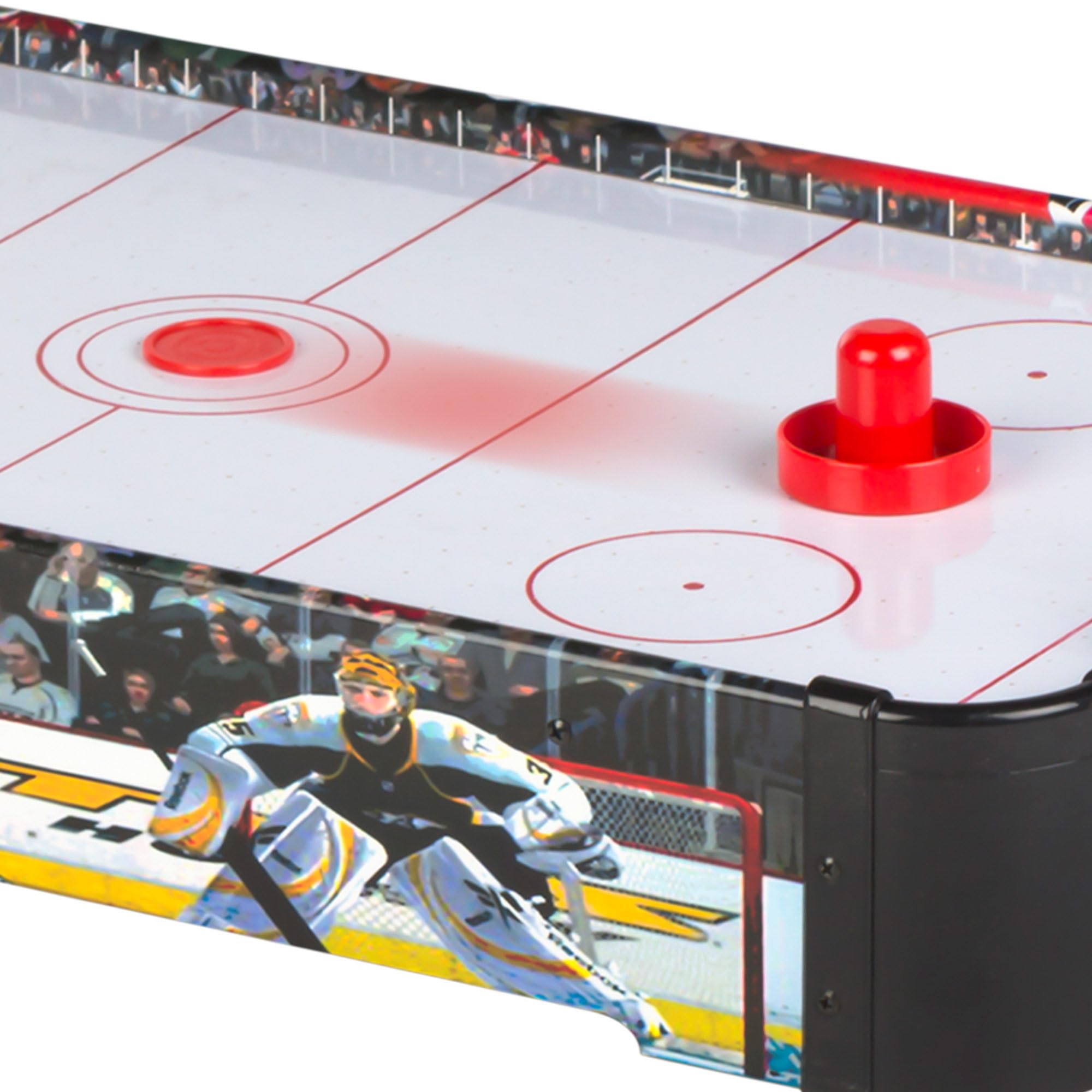 ColorBaby CB Games Air Hockey de Table, Structure 40 cm, Plastique Résistant, 2 Palettes, 2 Disques, 2 Joueurs, Jeux de Table, Jouets pour Enfants, Divertissement en Famille, 6 Ans (39528