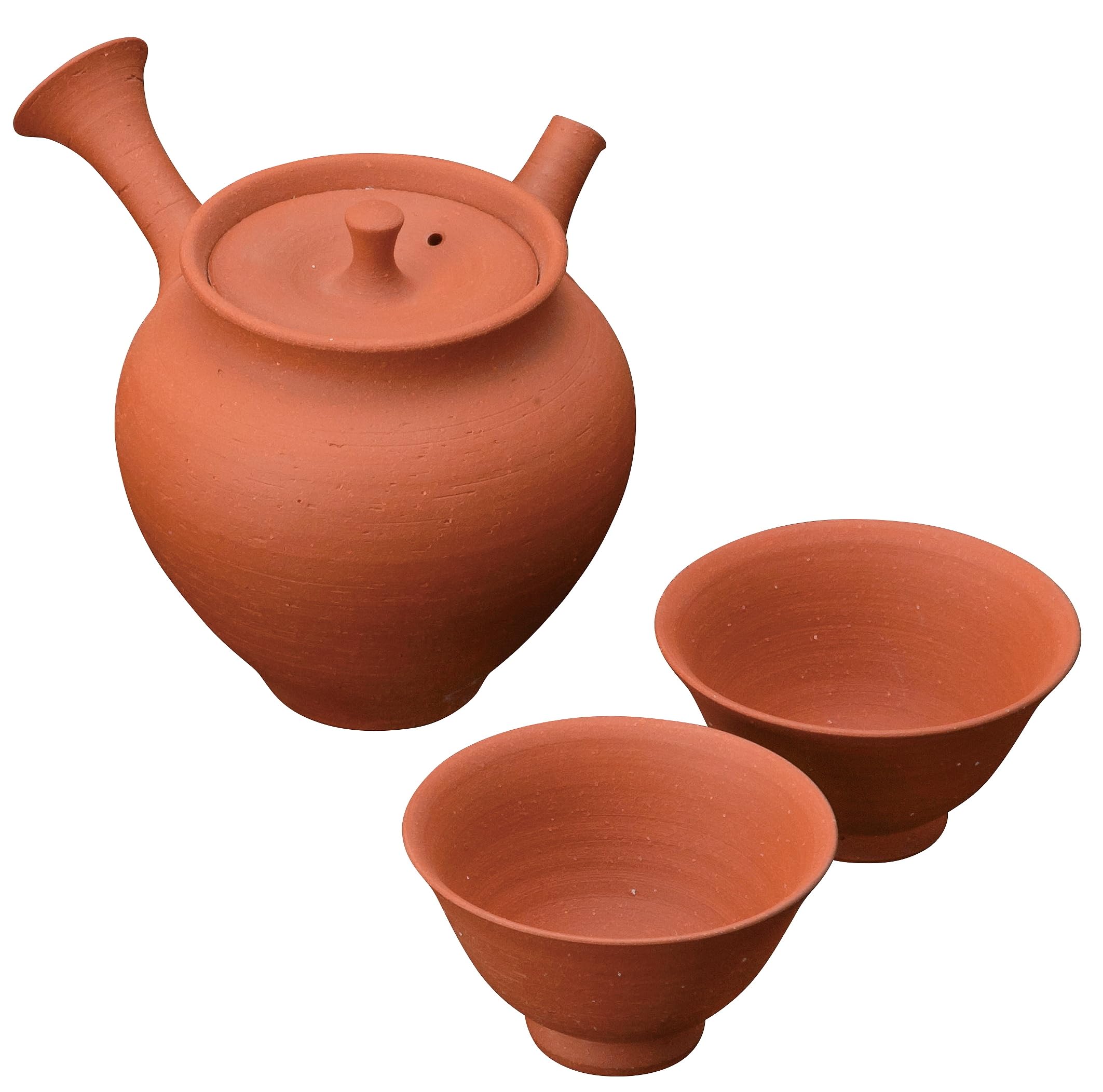 Tokoname Ware Teapot Set 8-129 Junzo Red Mud Pot Shape Tea