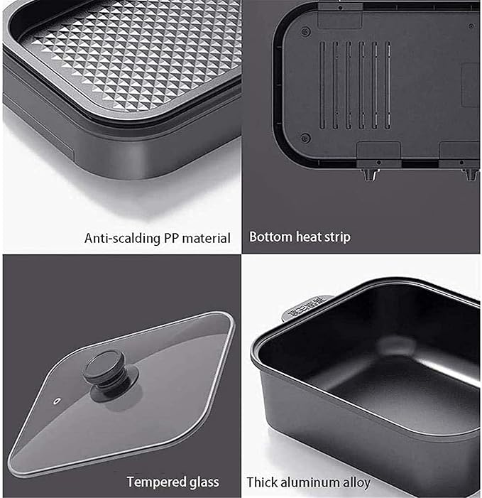 Parrilla Eléctrica Interior BBQ Hot Pot Sin Humo 2200W miniatura 4