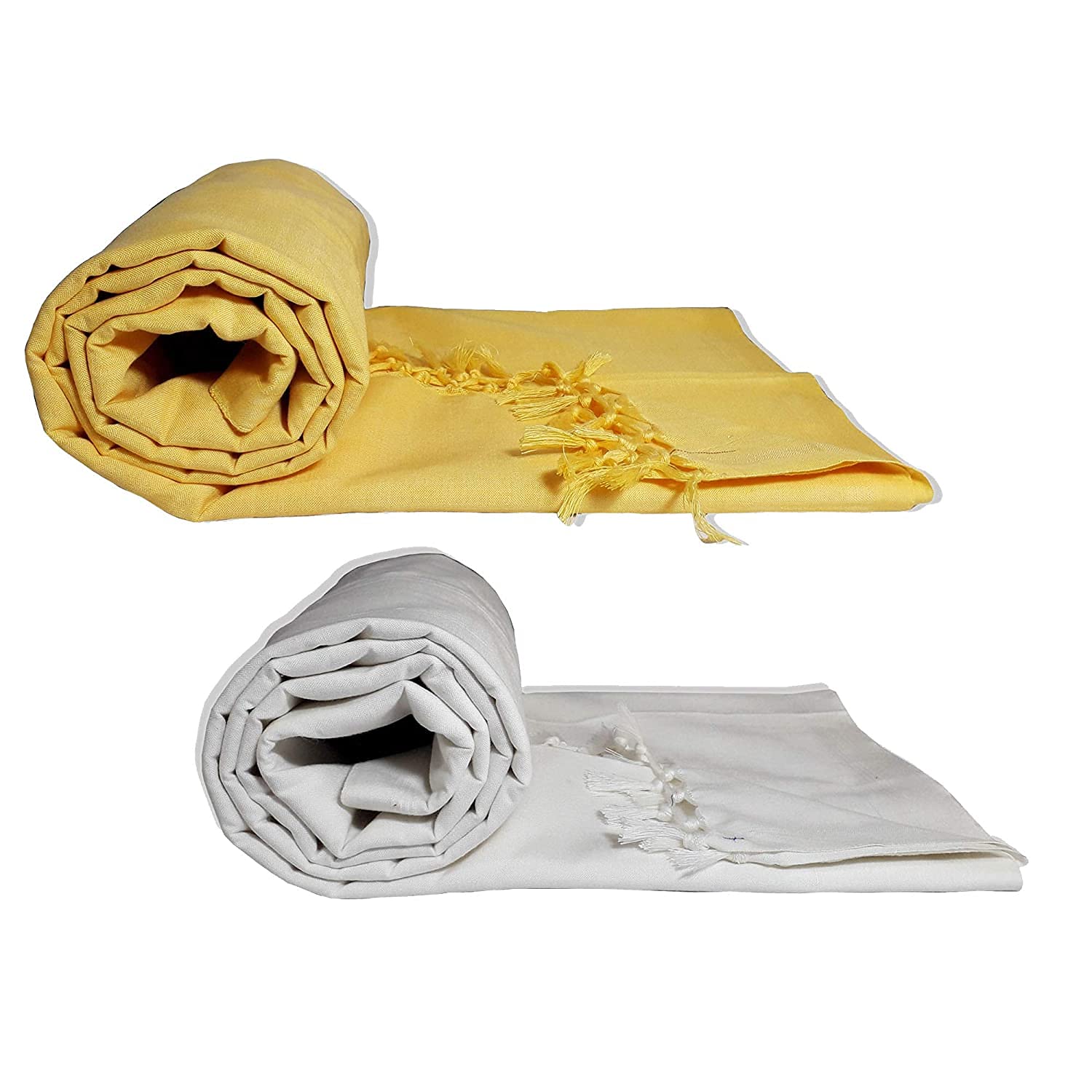 100% Organic Dull Andi Cotton Silky Soft AC Chaddar Top Sheet Comforter Lite Blanket Duvet Quilts Throw Dohar for Sleeping in All Season Combo Pack of 2-image-26