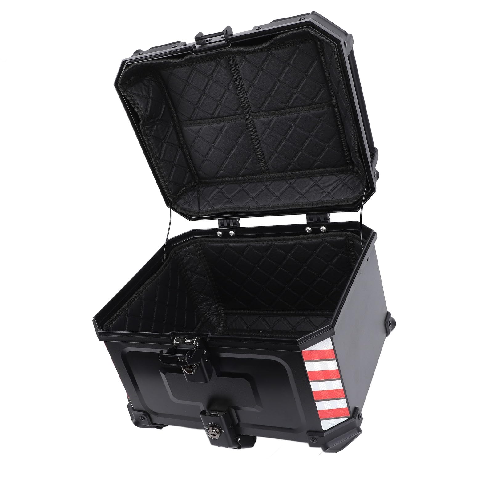 Gonetre Baúl Moto 45L, ABS Impermeable con Cierre de Seguridad para Casco