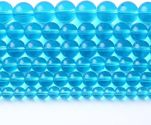 38 cuentas sueltas de cristal azul claro para hacer joyas, pulseras y collares