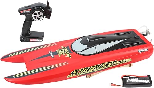 Rage RC Super Cat 700Bl Brushless RTR catamarán barco Hobby Vehículo de radio control, color rojo