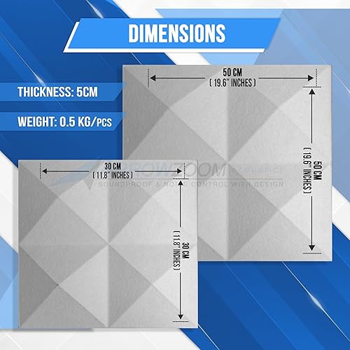 Miniatura 3 de Arrowzoom 6 pirámide moderna pared arte 3D poliéster paneles de pared fácil instalación paneles de poliéster en relieve revestimiento decorativo de
