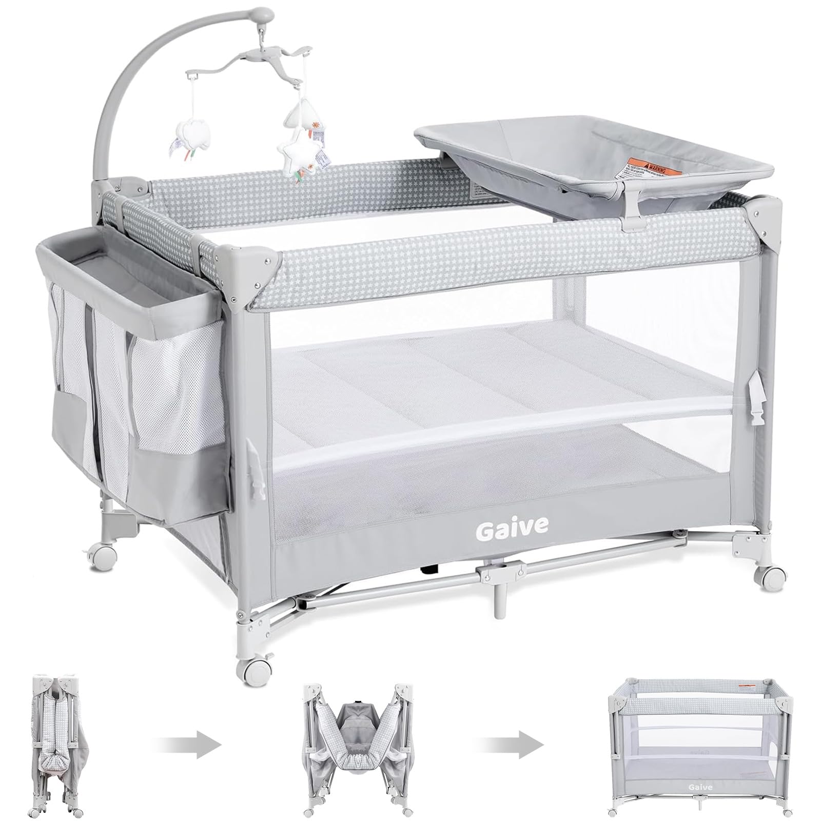 ●専用●The Wannadies&Cribs&Coral 3枚セット Amazon.com : GAIVE Baby Bassinet Bedside Crib, Pack and Play