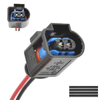 2 Pin Auto Connector Fuel Injector Wiring 4D0971992A 4D0 971 992 A for VW Audi Generator PlugInterior Blue