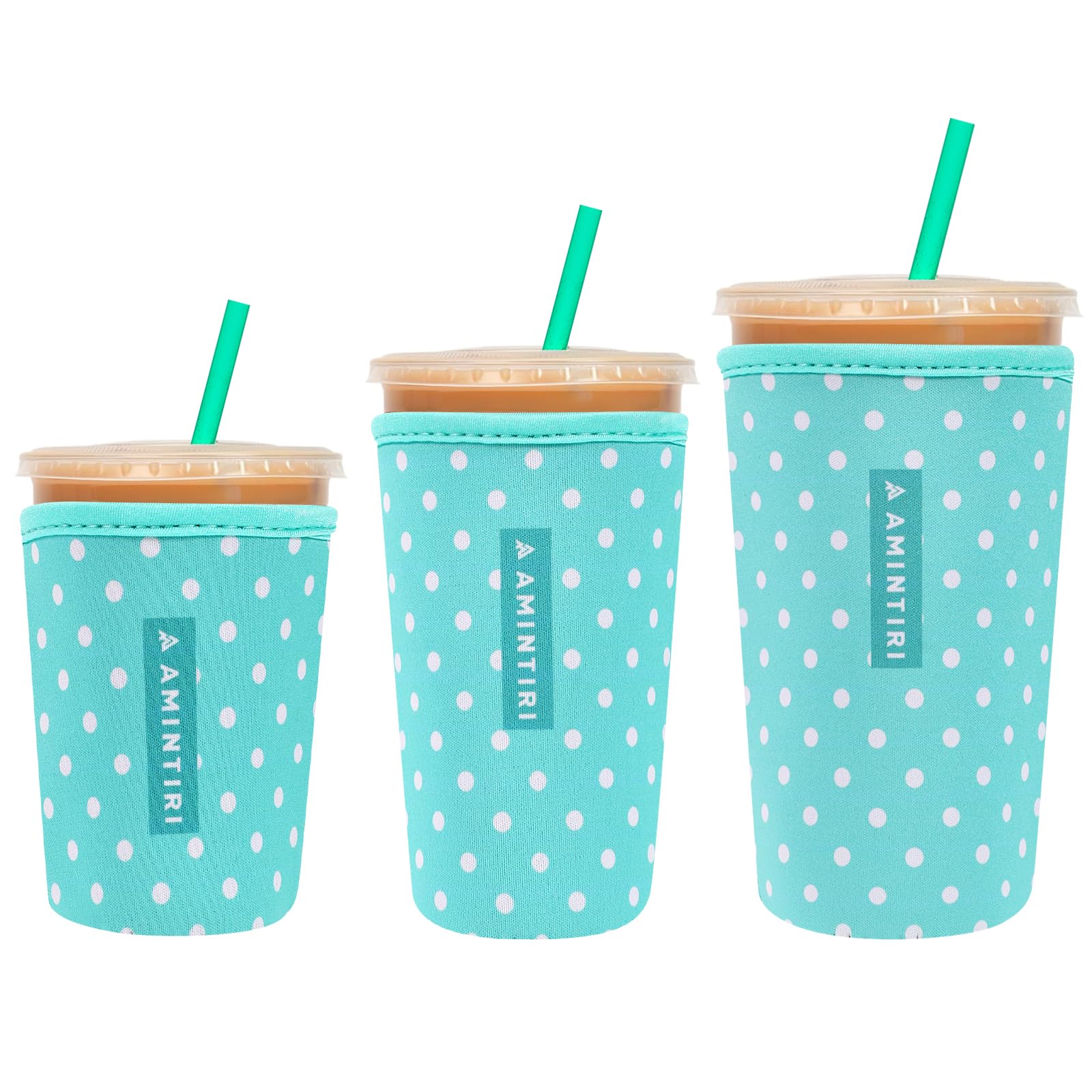 Reusable Insulator Neoprene Sleeve for Iced Coffee &amp; Cold Soda
