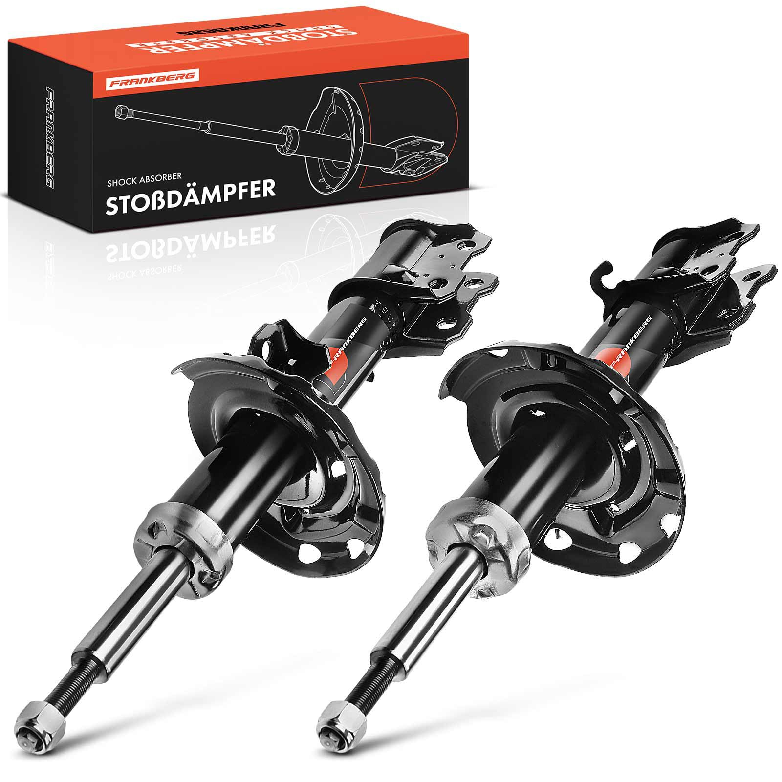 Frankberg 2x Presión del gas del amortiguador Eje Delantero Compatible con Combo 2001-2012 Corsa C 2000-2012 Meriva 2003-2010 Tigra Twintop 2004-2009 Sustituir# 344044