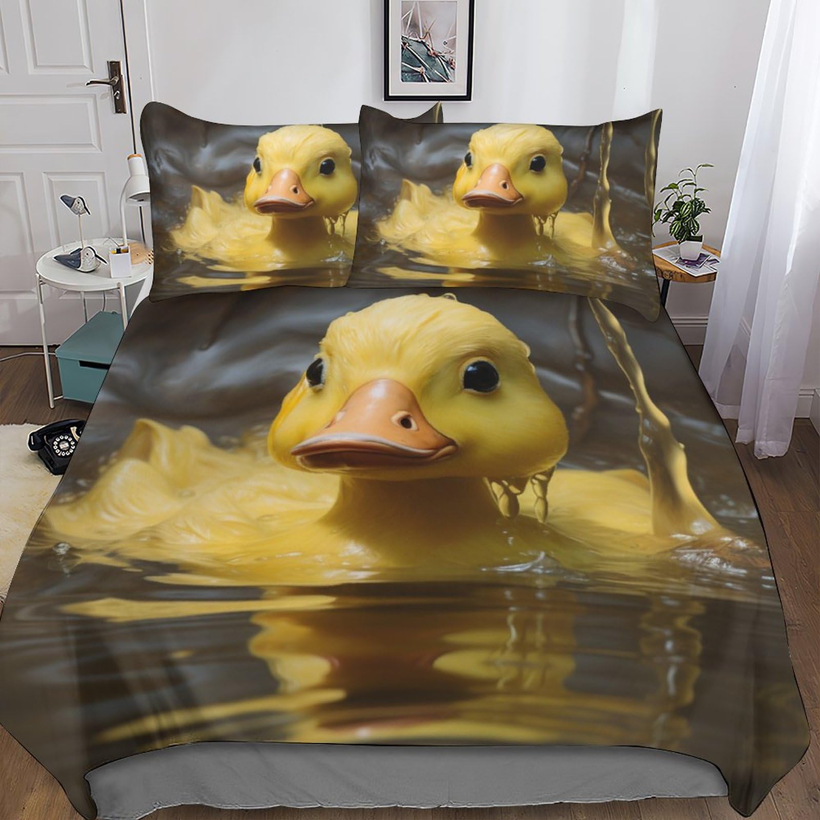 Housse de couette canard 3D pour créer un cocon douillet dans une chambre d'ado