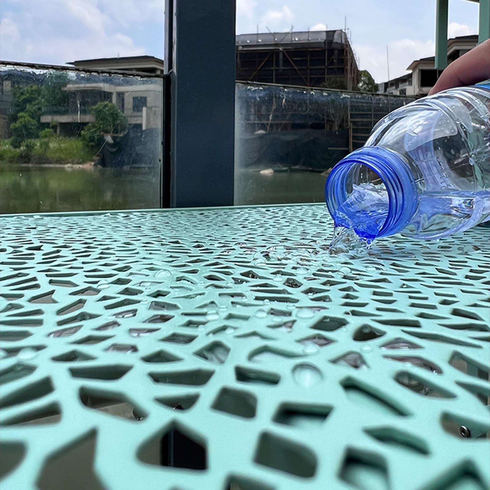 Amazon.com: ZXCASDF Balcony Railing Table，Outdoor Folding Hanging