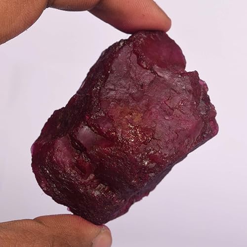 Miniatura 2 de GEMHUB Rubí rojo crudo natural de grado A de 431.50 Ct de cristal curativo piedra de rubí en bruto para cabbing