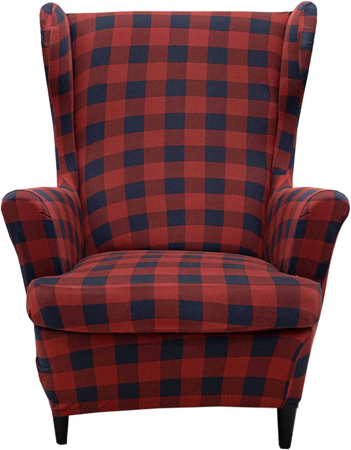 KRFOONN Stretch Wing Chair Slipcovers Printed 2 Piece