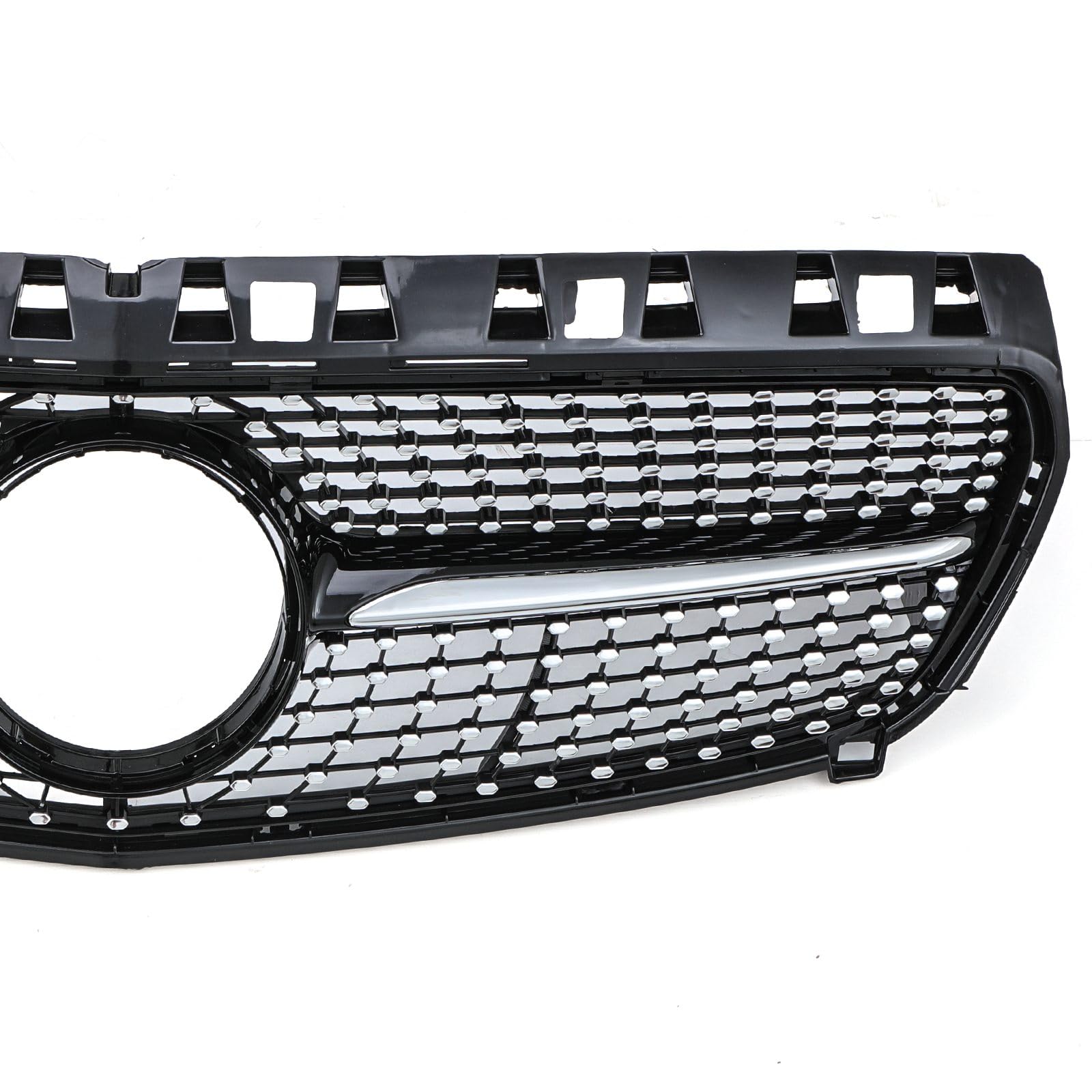 GRIGLIA PARAURTI ANTERIORE DIAMOND STILE NERO GRIGLIA PER MERCEDES CLASSE A W176 12-15