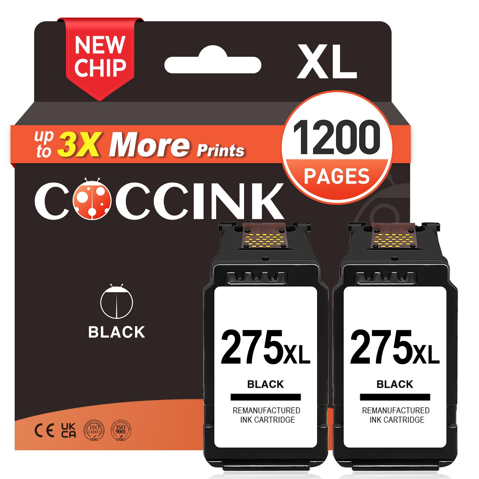 Amazon.com: COCCINK PG-275 Black Ink Cartridge for Canon TR4700