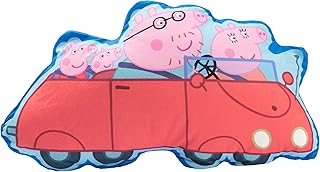 United Labels Cojín Peppa Pig 48 x 28 cm, color azul y rojo, cojín de sofá de la familia Wutz, cojín decorativo para fans,…