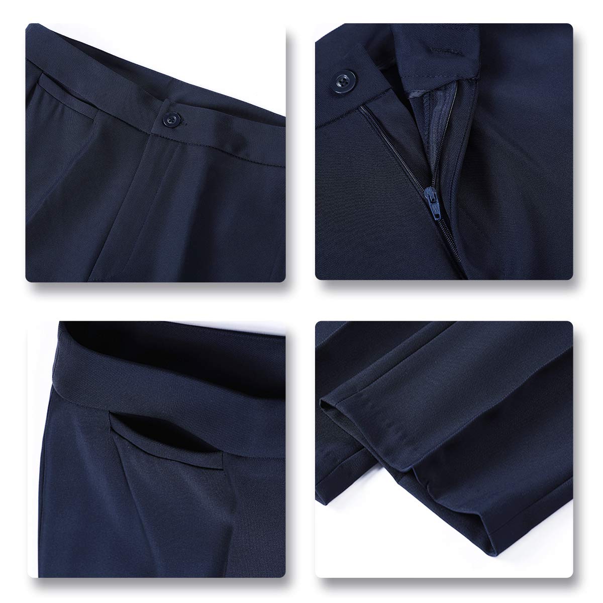 YYNUDA Tuta da Donna Business Pantaloni Slim Fit Blazer con Pantaloni Elegante per Ufficio Matrimonio