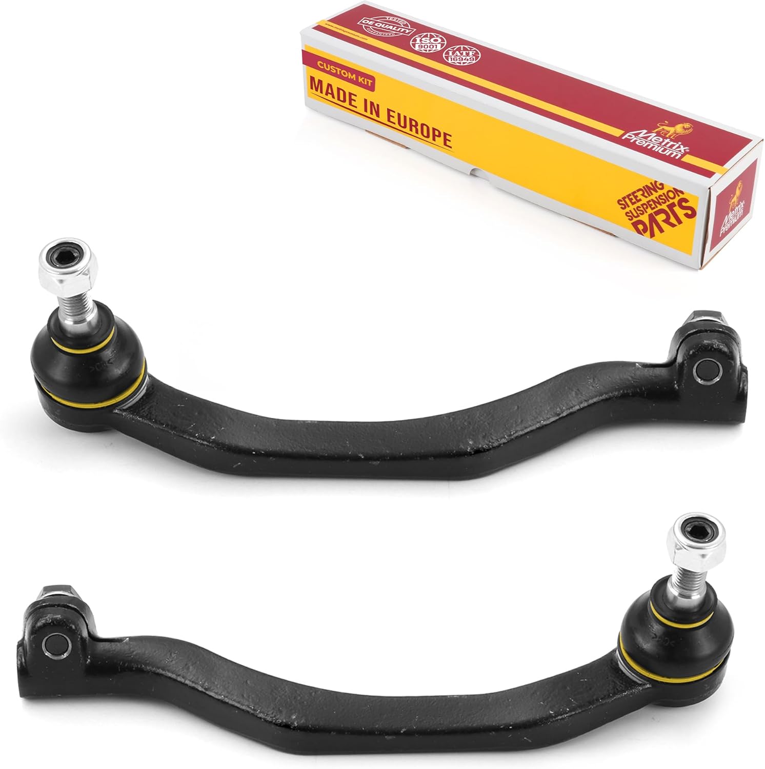 Metrix Premium Chassis Parts - Front Left & Right Outer Tie Rod End Kit Fits 2007-2015 Mini Cooper, Replacement ES800815, ES800814, Made in Europe