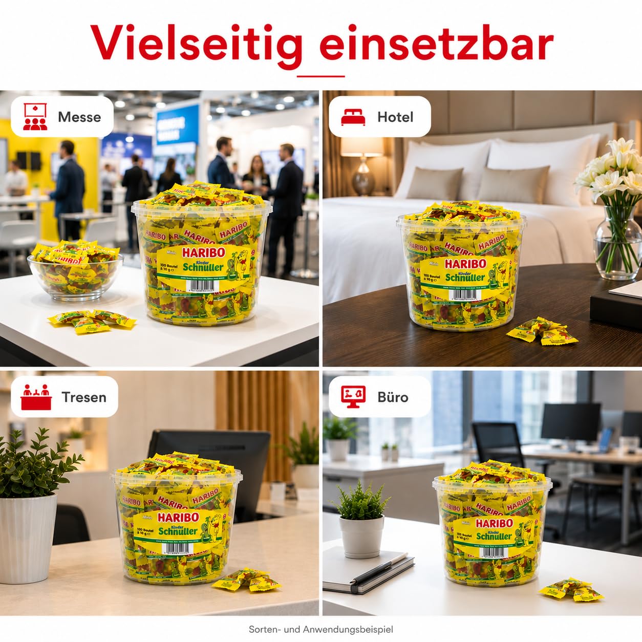 Haribo Minibeutel Mix 5 3er Set + Notizblock GRATIS