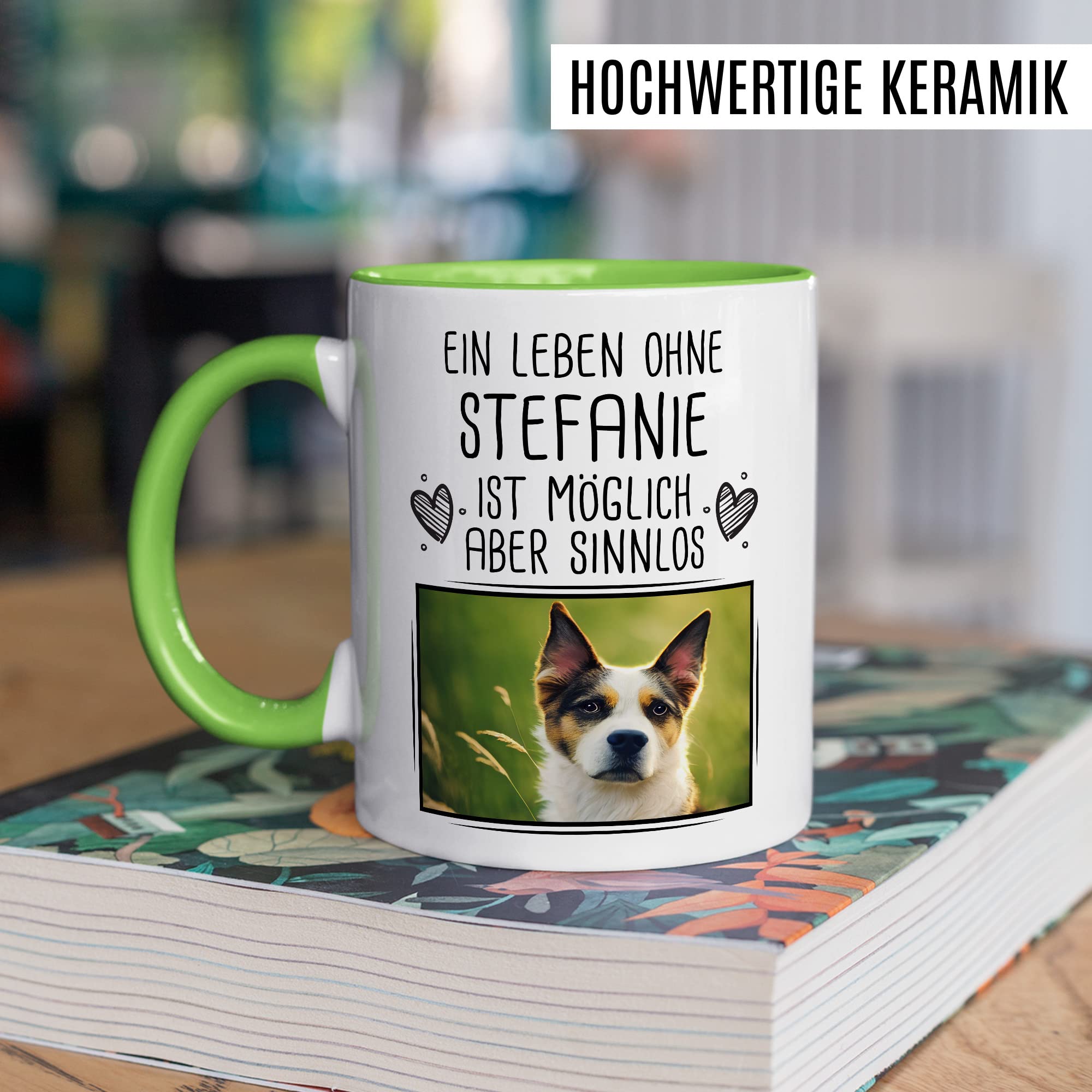 Taza Personalizada Con Inicial Y Nombre Estilo Dinosaurio
