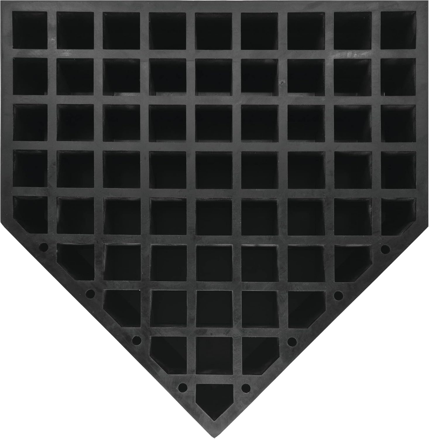 Champion Sports Universal Homeplate – Molded Rubber, Metal Bottom Home Plate with Ground Anchor and Spikes