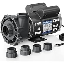 Aquastrong Spa Pump, 2HP Dual Speed Hot Tub Pump, 56 Frame, Up to 10,111 GPH, 230V Durable Motor, Easy Installation, Compatible with Most Hot Tubs & Spa Systems