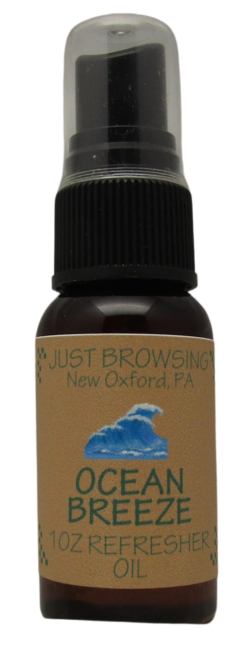 Just Browsing Ocean Breeze Potpourri Refresher Oil 1 Ounce Spray Bottle, Brown