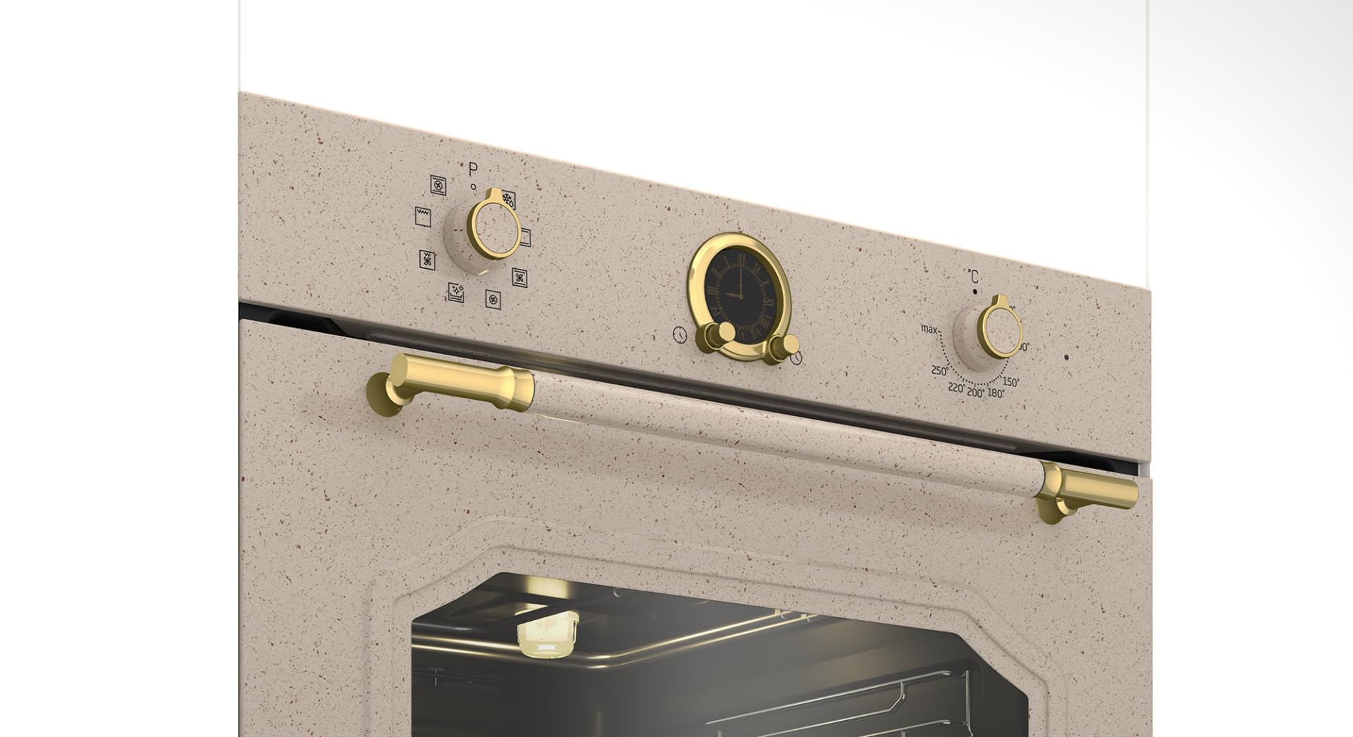 Forno multifunzione, 71 litri, A.59.5xL. 59.4xP. 56.7, avena [Classe di efficienza energetica A]