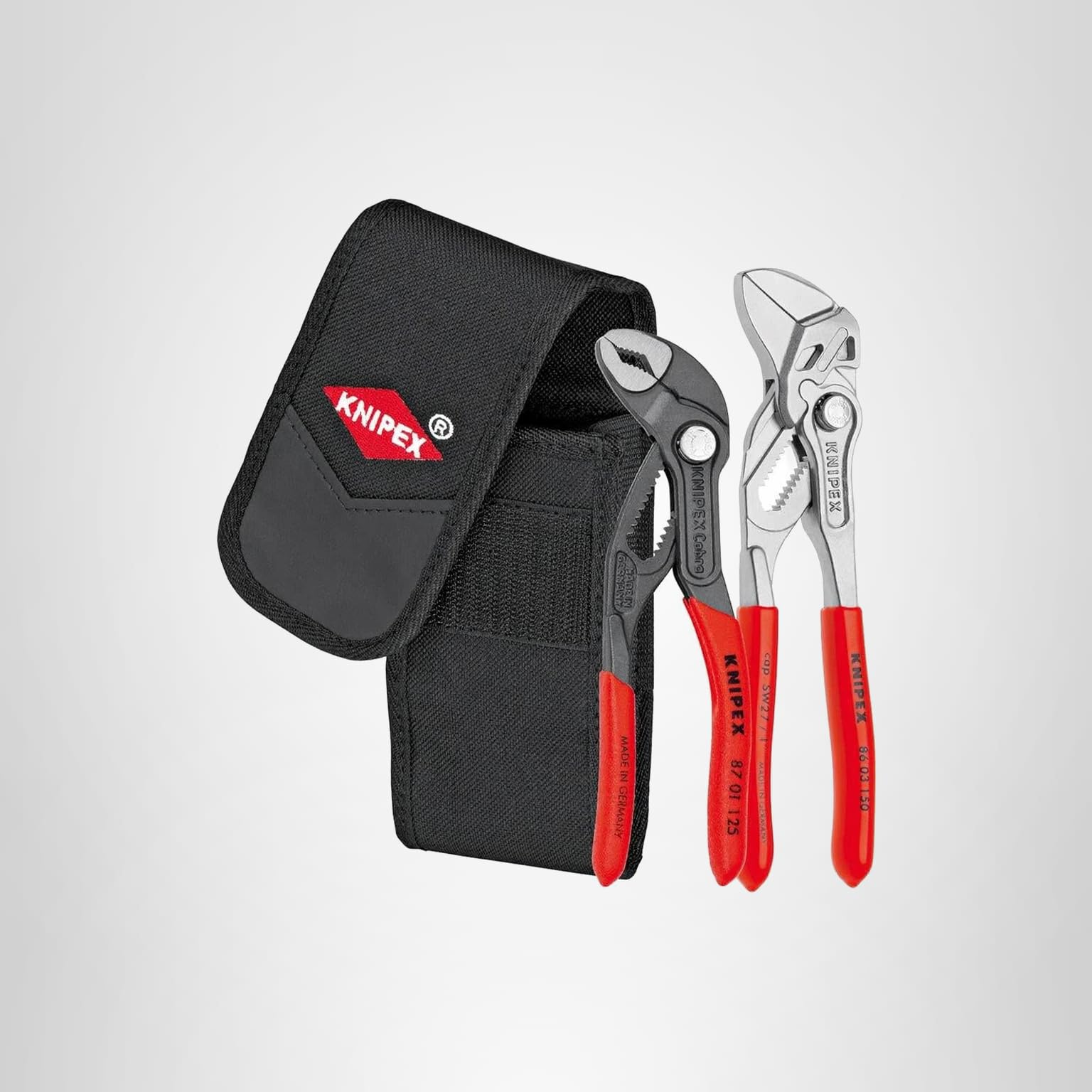 Knipex 00 20 72 V01 Mini pliers Set in belt tool pouch - Locking