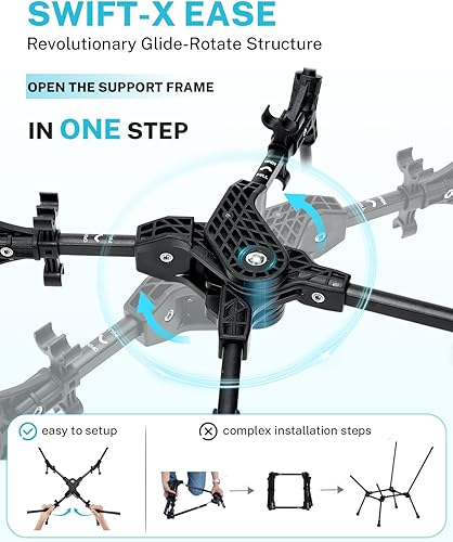Miniatura 3 de Gonex Silla de camping portátil, ultraligera y compacta de 5 generación, silla plegable y ligera para campamento al aire libre, senderismo, playa,