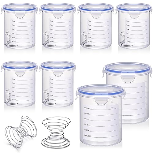 Remerry 8 Sets Paint Container with Stainless Steel Mixing Ball