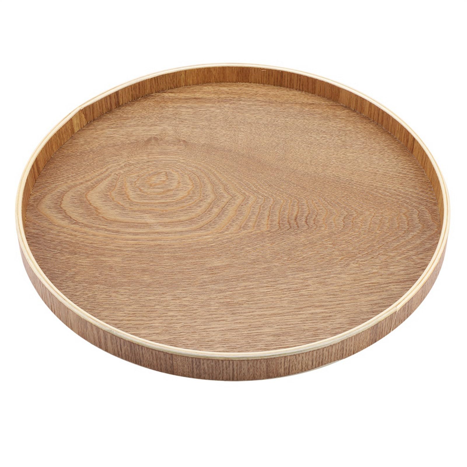 Service à thé sans chutes avec ce plateau de service rond en bois de 30cm