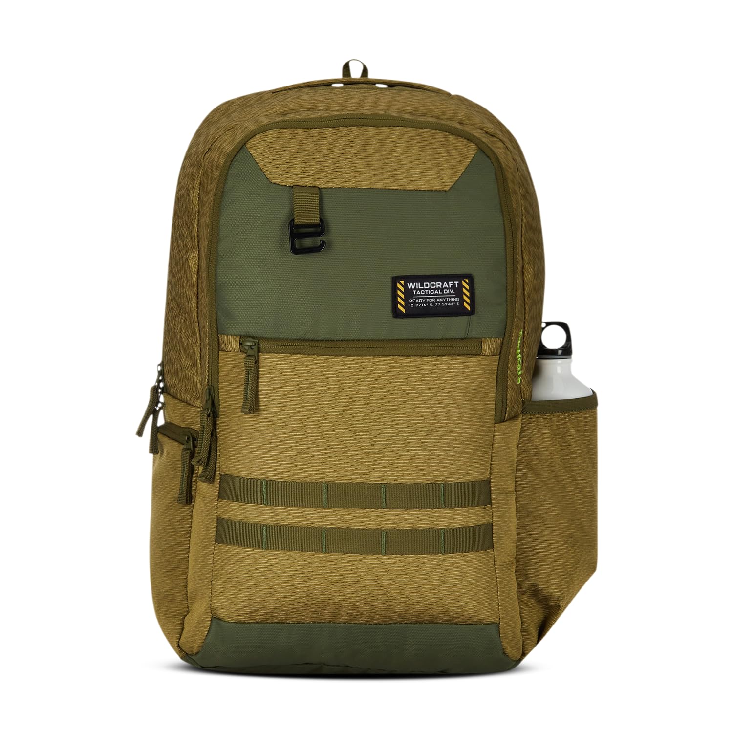 Wildcraft Tactical 30L Laptop Backpack for Travel Gym Office | Unisex Workpack with Molle Loop Rain Cover & Super Glide Me...