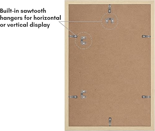Vista 196 de Americanflat Portarretratos de 8 x 12 pulgadas con plexiglás pulido, juego de 2 portarretratos de 6 x 8 pulgadas con paspartú o para fotos de 8 x 12