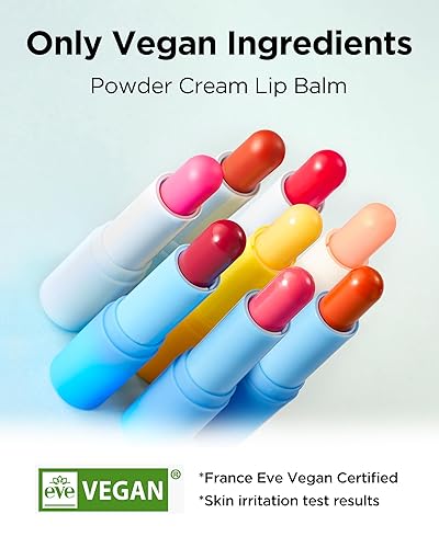 Miniatura 7 de TOCOBO Bálsamo Labial en Crema en Polvo  Bálsamo Labial de Lápiz Labial Vegano Coreano Suave Mate para Acabado Aterciopelado  Efecto Hidratante y
