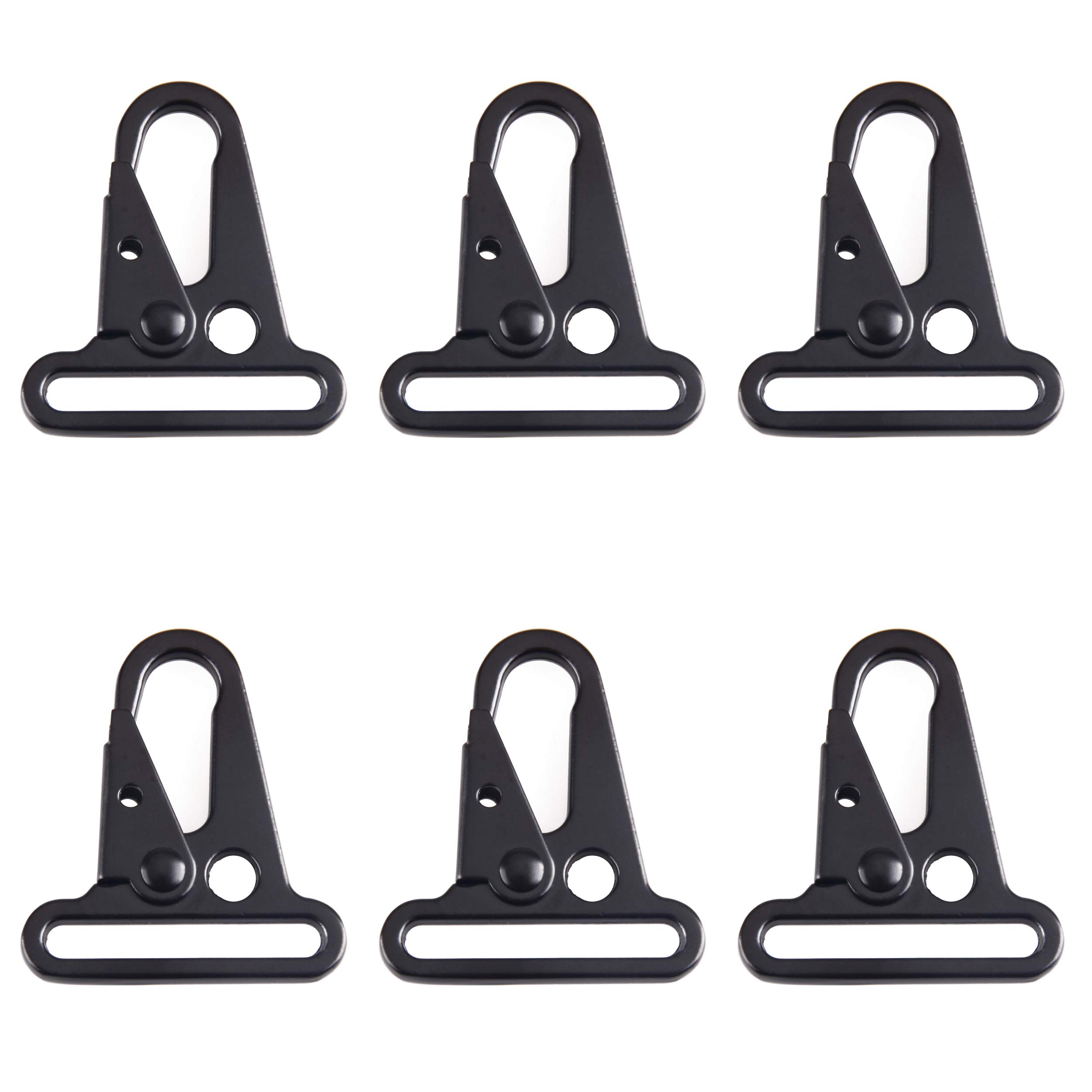 Azarxis Metal Clip Hooks Heavy Duty Snap Hooks Sling Clips for Outdoor Tactical Rifle Sling Shotgun (1.5
