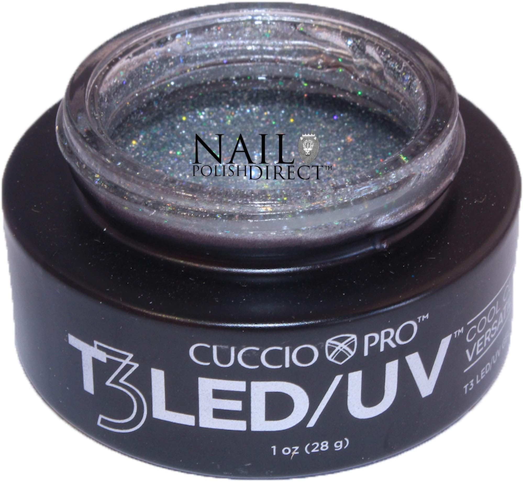 Cuccio T3 LED/UV Silver Sparkle Sparkle Gel