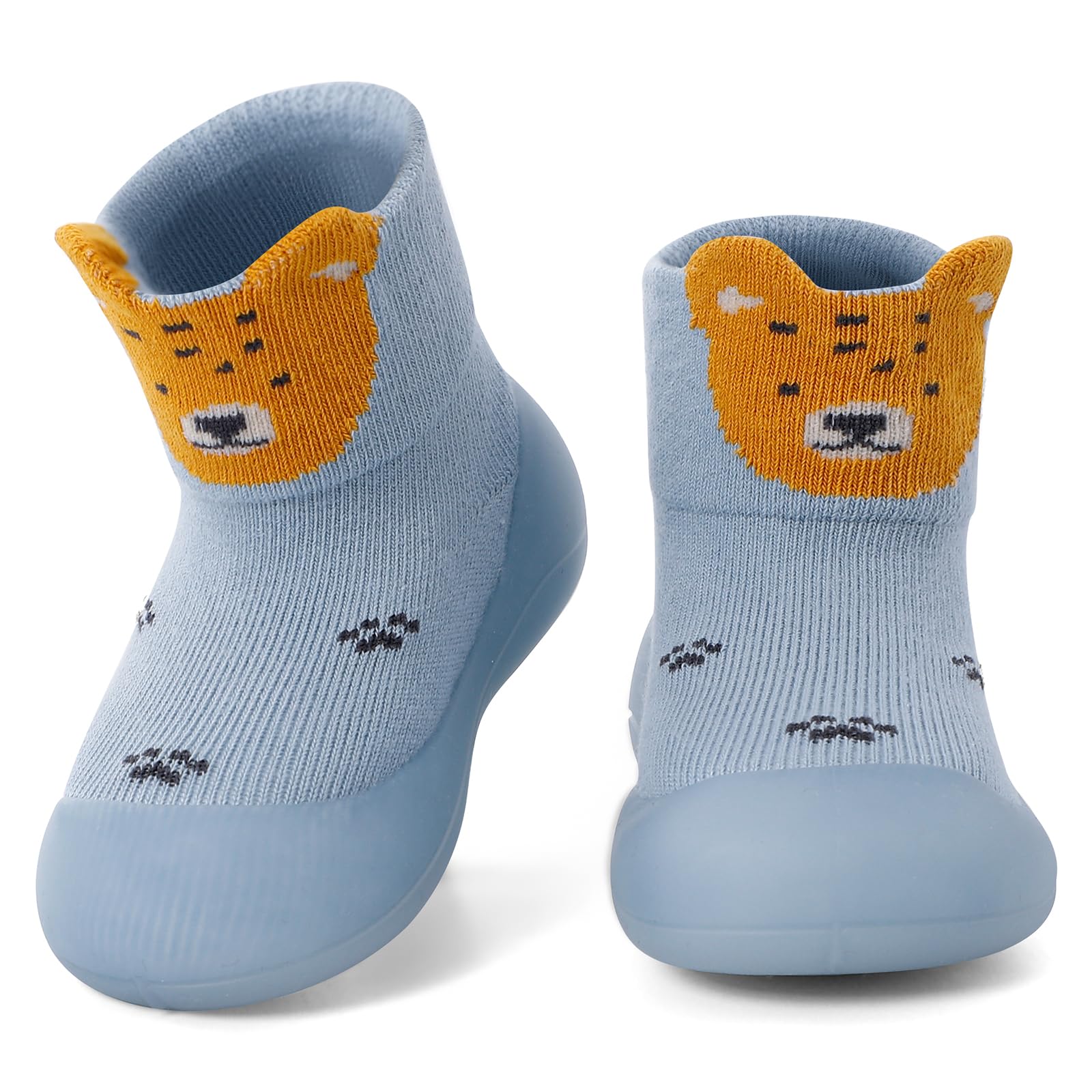 MASOCIO Baby Boys Girls Sock Shoes Toddler First Walking Shoes Soft Rubber Sole Non Slip Sock Shoes — view 10
