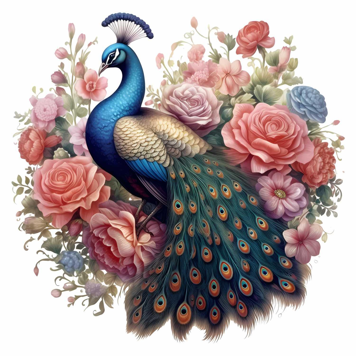 GovardhanSons - Peacock Wall Stickers - PVC Vinyl Decal Mural Modern Peacock Wall Stickers - Beautiful - Peacock - King of Birds - Nature - Creative - Vibrant Peacock Wall Art - Sticker_EAMAPC-14 (B0D14GWX6W) Amazon Price History, Amazon Price Tracker