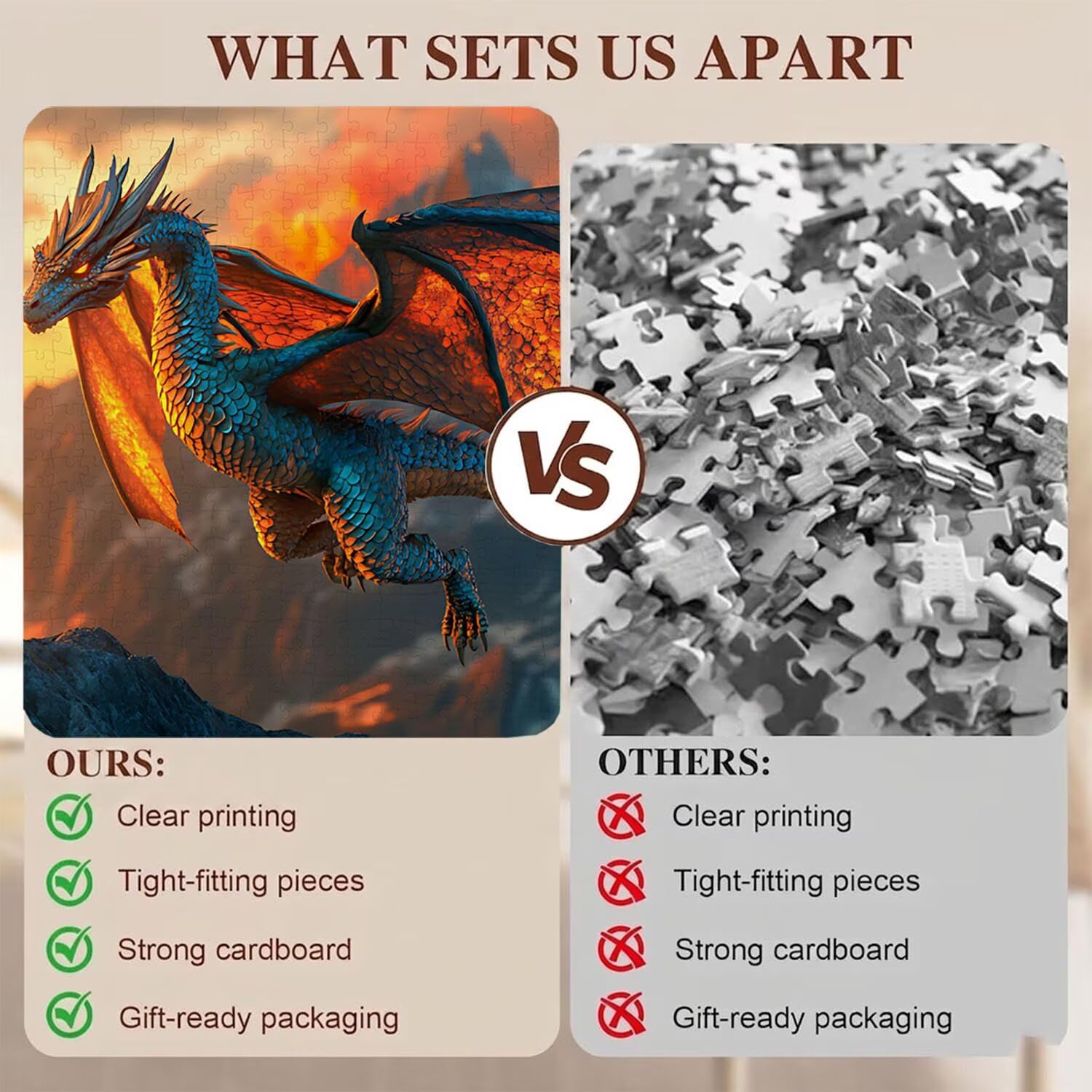 drago sogno-2 Puzzle 2000 Pezzi per Adulti, Puzzle in Legno - Collezione Classica con Poster Incluso - Sfida di Concentrazione e Passatempo Antistress, Gioco Educativo per Famiglia, 99 x 70 cm f0-631
