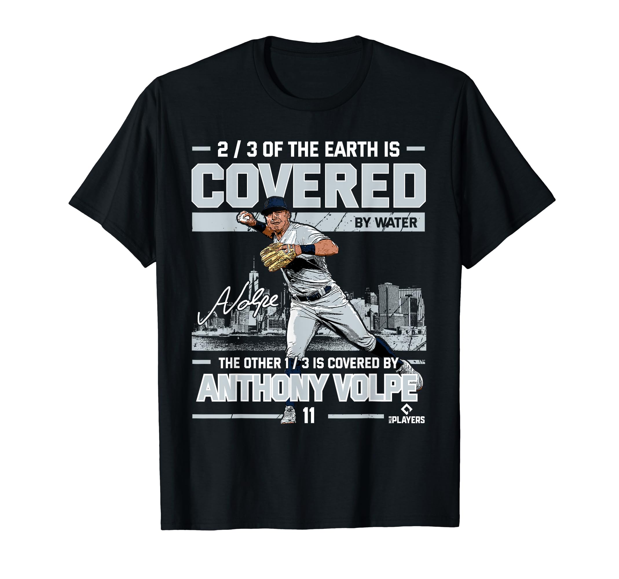 Covered Anthony Volpe New York MLBPA T-ShirtOEKO-TEX STANDARD 100