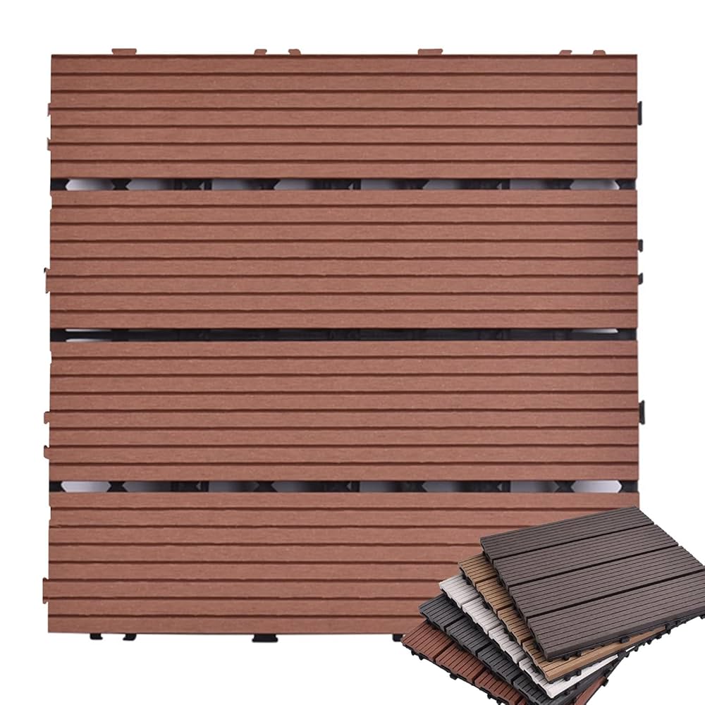 ウッドデッキパネル【SLデッキ30】（色　ブラウン）22枚 ウッドデッキパネル【SLデッキ30】（色 ブラウン）22枚