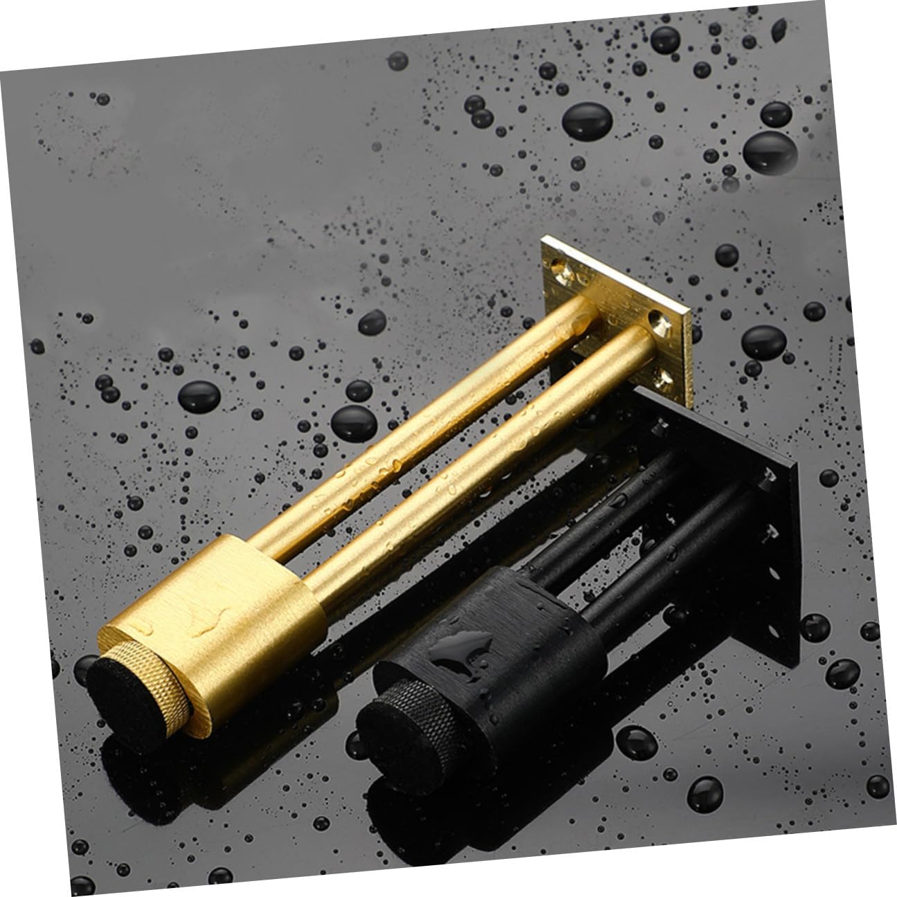 DOITOOL 4pcs Adjustable Aluminum Alloy Cabinet Legs Furniture Leveler Feet 12cm Metal Support for Bathroom Vanity Tv Stand Sofa Table Furniture