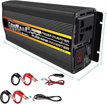 8000 Watt Pure Sine Wave Inverter DC 12V/24V/48V/60V to AC220 3000W 4000W 6000W Voltage Transformer Power Converter Solar Inverter 3000W,24V