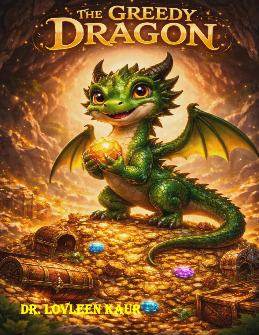 The Greedy Dragon: A Magical Bedtime Story About Sharing and Kindness for Kids Ages 3–8 (Greed Stories for Kids, Volume 2: Golden Lessons from Classic Moral Tales)