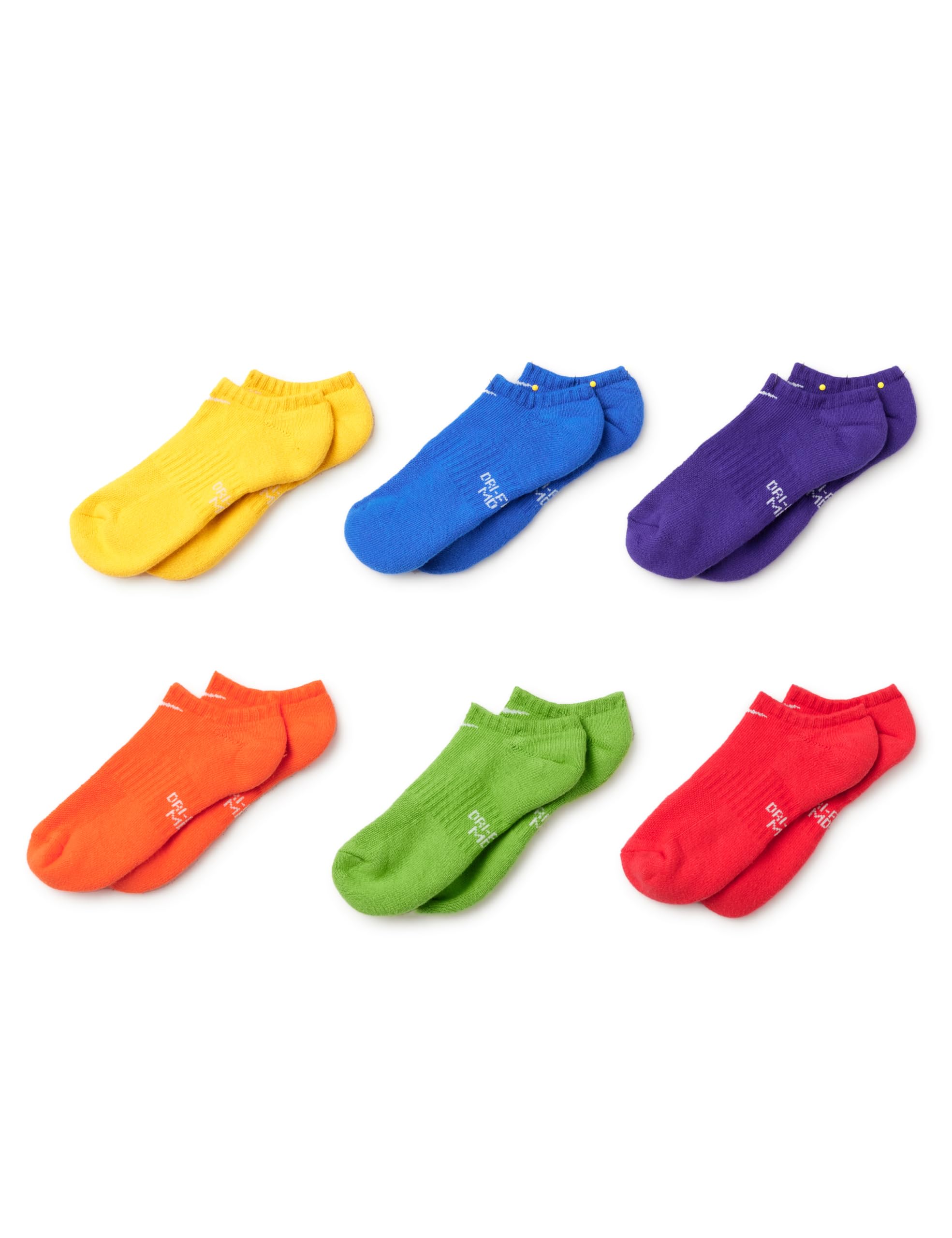 Nike Unisex Kids' Everyday Cushioned No-Show Socks (6-Pack) | Boys and Girls