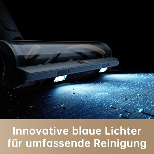dreame R20 Aspirateur Balai sans Fil, 22 000PA / 190AW, Autonomie 90min, Détection de saleté, Affichage LED, Lumières Bleues,Design Anti-emmêlement, Nettoyage de Maison,Poils et Tapis - 3